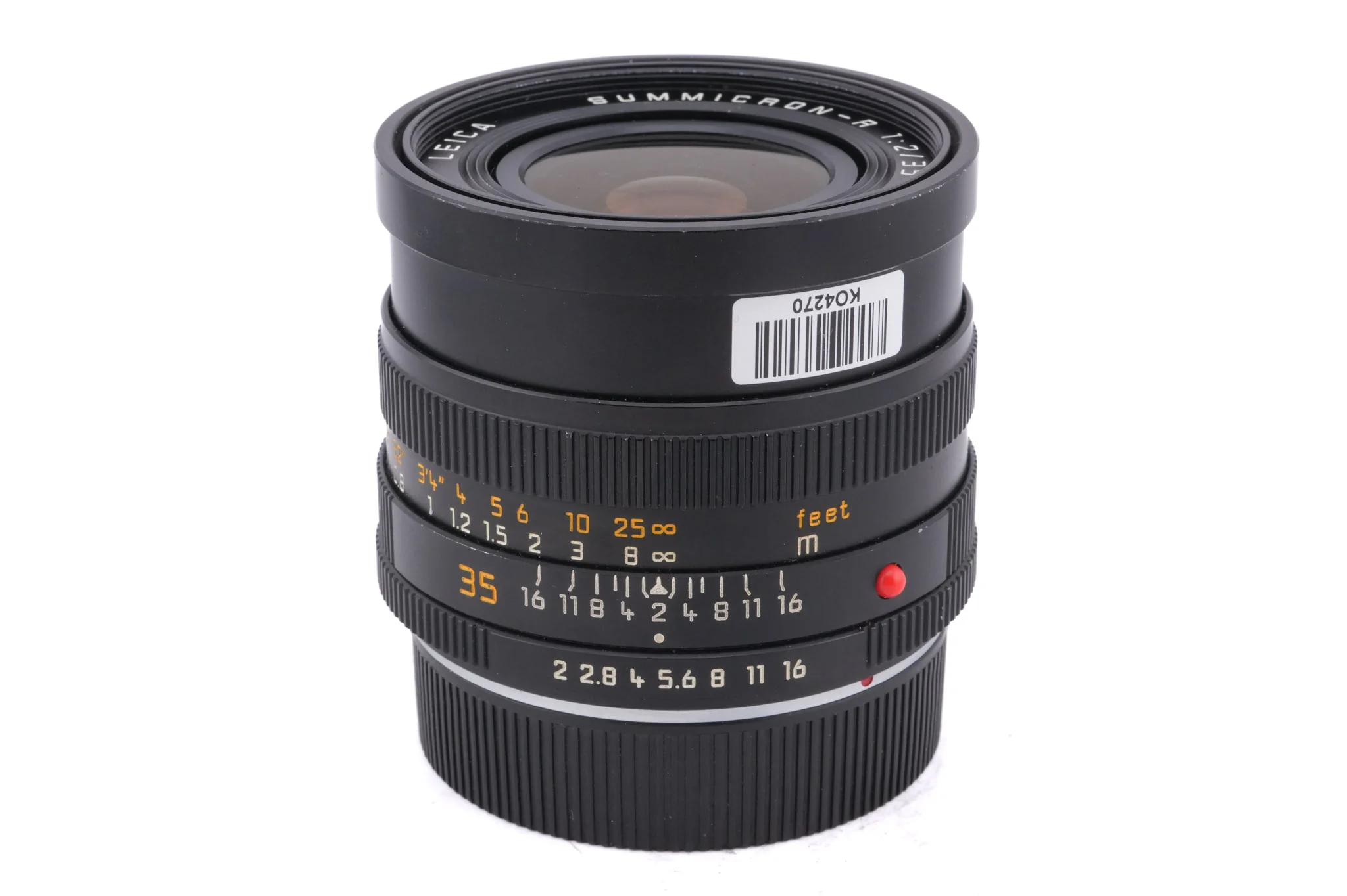 Leica 35mm f2 Summicron-R (Type II) (3-Cam) (11115)