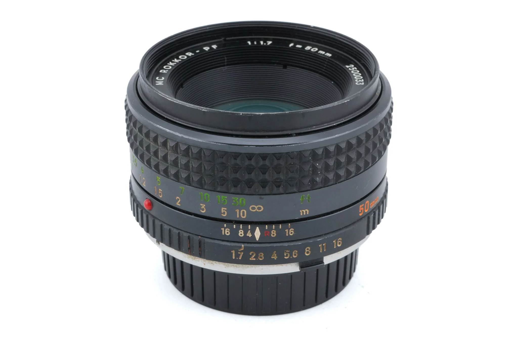 Minolta 50mm f1.7 MC Rokkor-PF